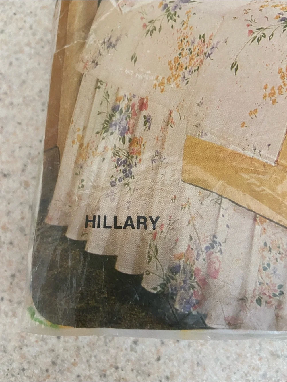 Vintage Cannon Gold Label Hillary Floral Full Flat Sheet NOS USA